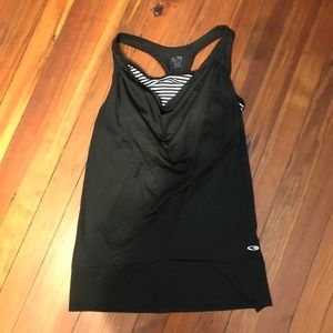 Champion Tank top with built in bra, size XS and M